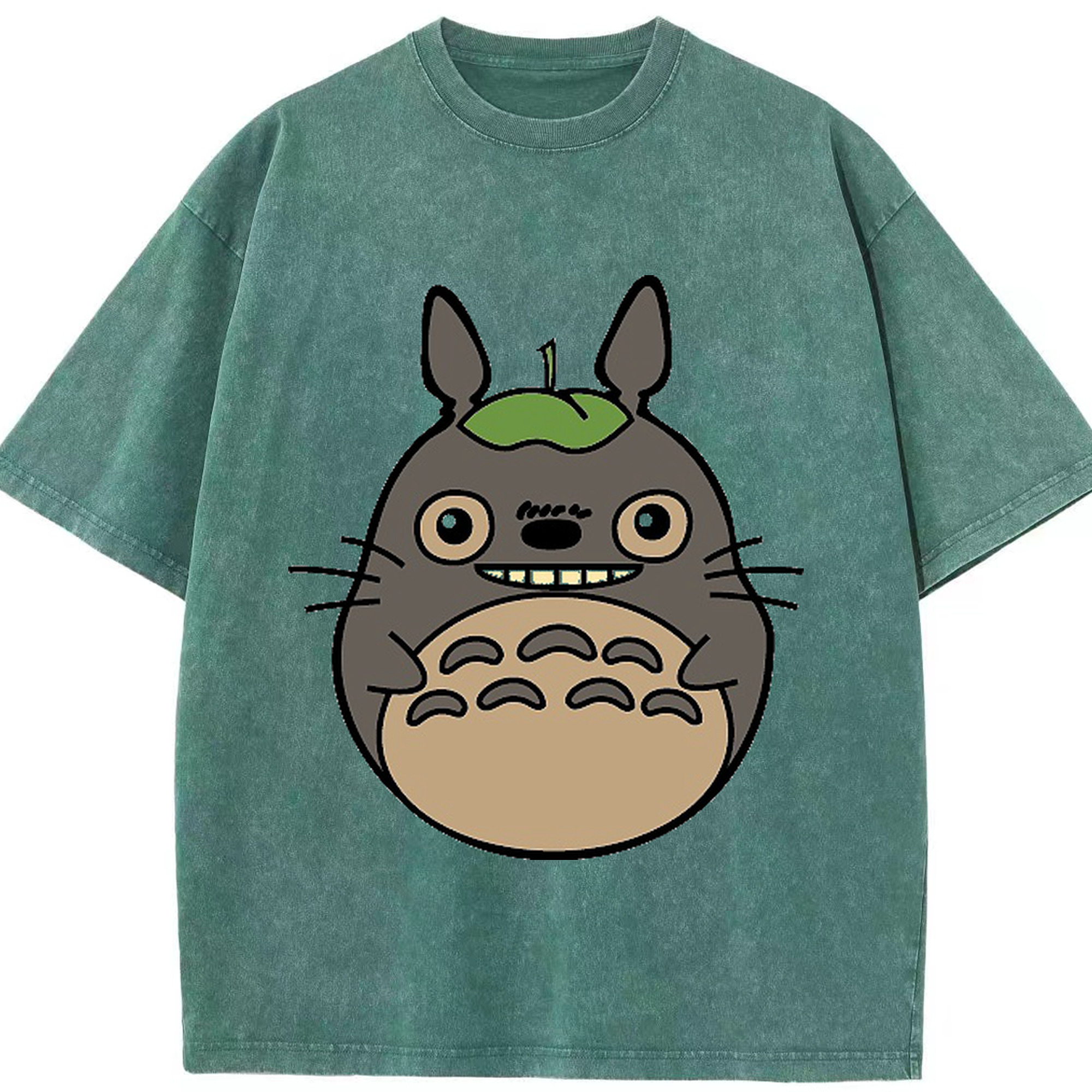 （画像用） となりのトトロ 草壁メイ 草壁サツキ My Neighbor Totoro Satsuki Kusakabe Mei Kusakabe 綿100% ヴィンテージ風 半袖Tシャツ（フロントプリント）